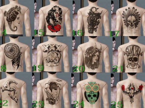 Набор татуировок от Marla Zarakorah