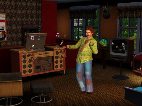 The Sims 3 Стильные 70-е, 80-е, 90-е.