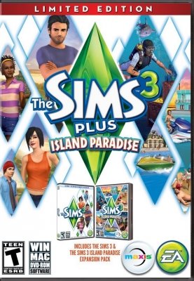 Обложка диска The Sims 3 Плюс Island Paradise