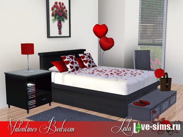 Спальня Valentines Bedroom от Lulu265