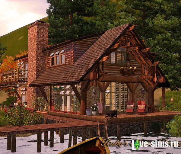 Lakeside Cabin by Ruby