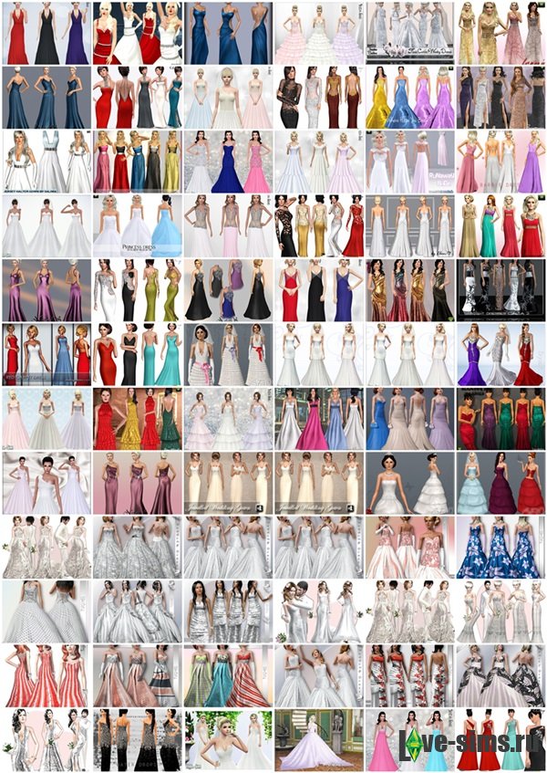 Collection of evening dresses part 4
