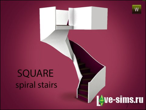 Square Spiral Stairs от Gosik