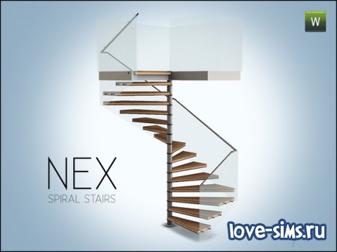 Nex square spiral stairs от Gosik