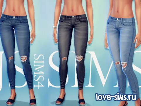 Рваные джинсы от JS Sims 4