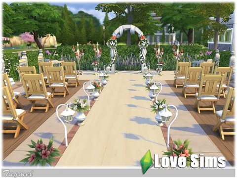 sims 4 свадебный участок