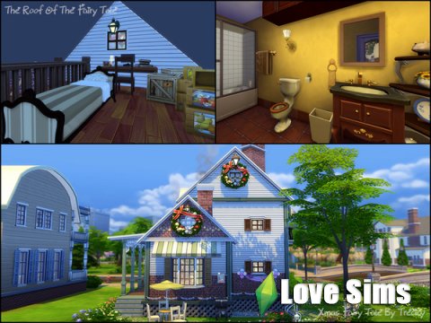 Рождественский дом для Sims 4