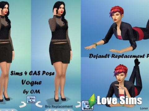 Sims 4 Vogue Poses by orangemittens
