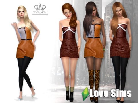 Leather outfits-leggings by EsyraM