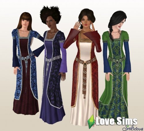 Средневековая одежда Симс 3