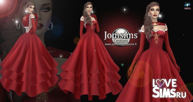 Платье Miss Christmas от Jomsims