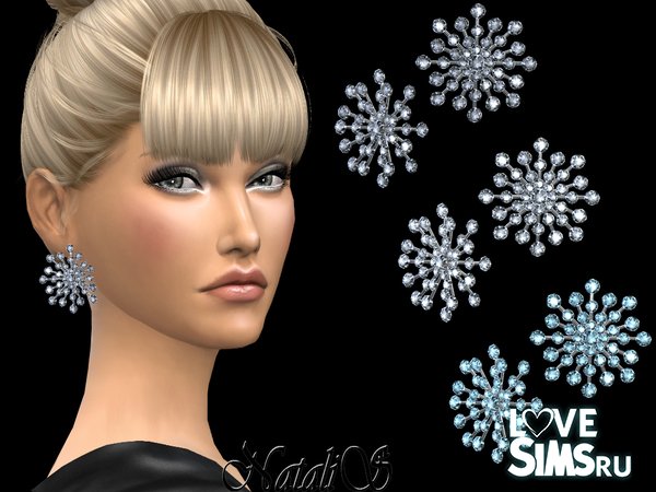 Серьги Crystals Snowflake от NataliS