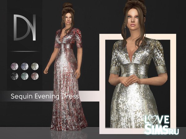Платье Sequin Evening Dress