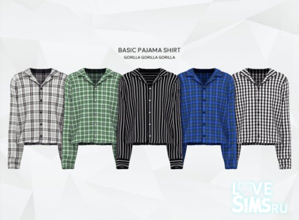 Рубашка Basic Pajama Shirt от Gorilla