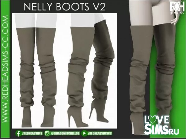 Ботфорты nelly boots v2 от redheadsims