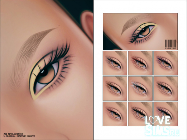 Ресницы Maxis Match 2D Eyelashes N43