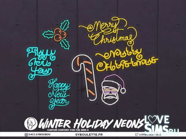 Светильники Winter Holidays Neons