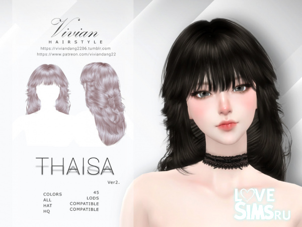 Прическа Thaisa ver2 Hairstyle