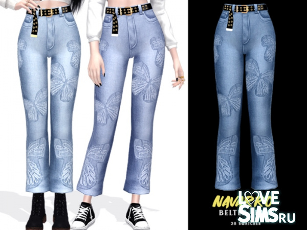 Джинсы Navarro Belted Jeans