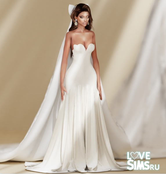 Свадебное платье и фата APRIL BRIDAL