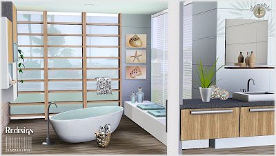 Redesign Bathroom Set by Simcredible Designs