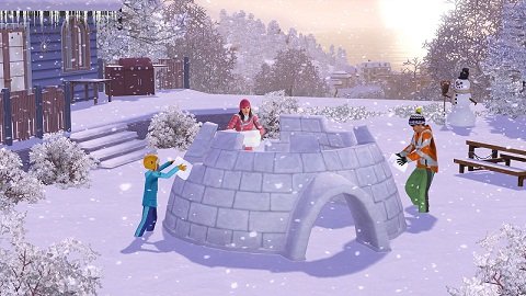6 скриншотов "The Sims 3 Времена Года" - Зима