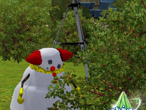Снеговик Клоун в The Sims 3 Времена Года