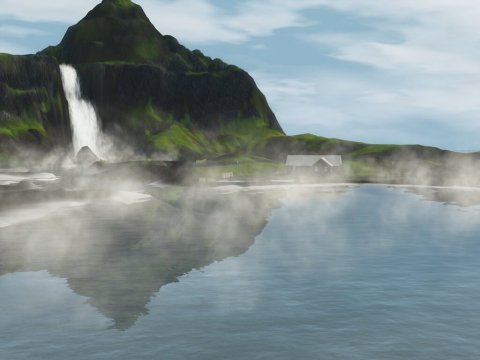 Скриншоты водопада в Аврора Скайс