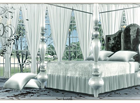 Кровать от lunasims для симс 3