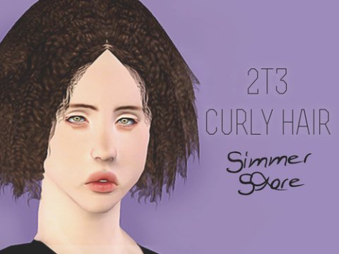 Причёска 2T3 Curly hair от Simmer Store