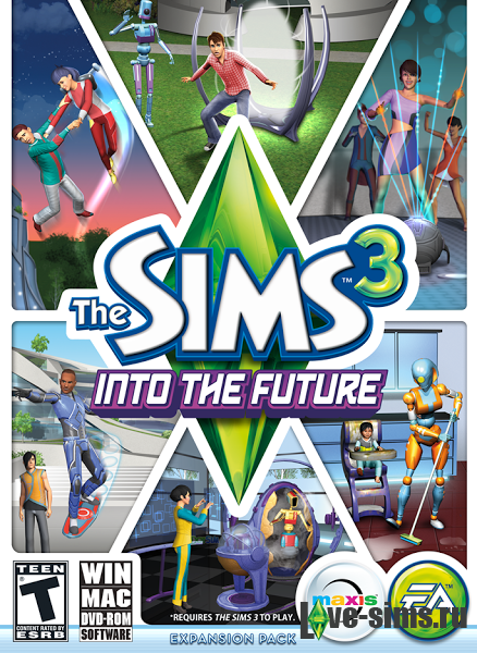 Обложка диска и Рендеры The Sims 3 Вперед в Будущее