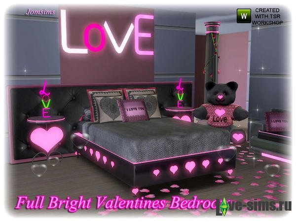 Мебель Valentines bedroom от Jomsims