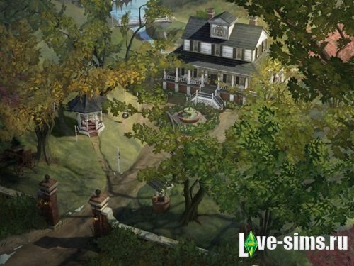 Коцепт-арт городков в The Sims 4