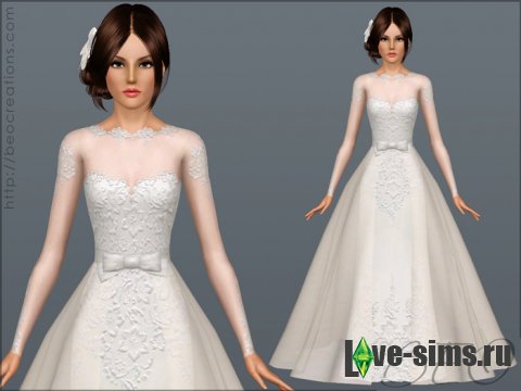 Свадебное платье для симс 3