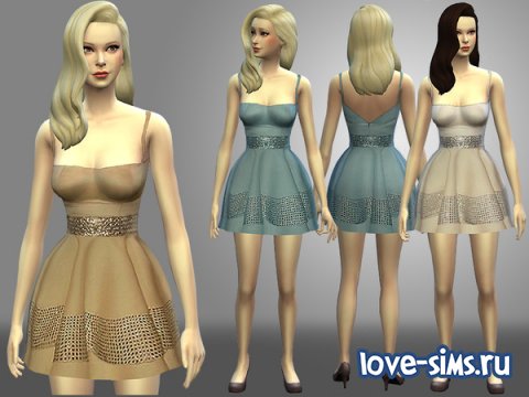 Коктельное платье sims 4