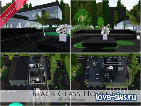 Black Glass House sims 3
