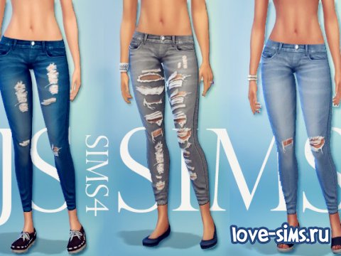 Рваные джинсы от JS Sims 4