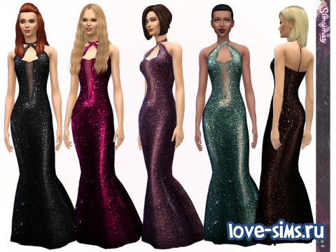 Sheer Glamour Gown by Simsimay