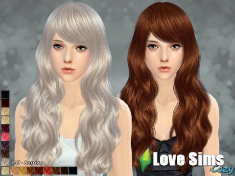 Sorrow Hairstyle - Sims 4 by Cazy