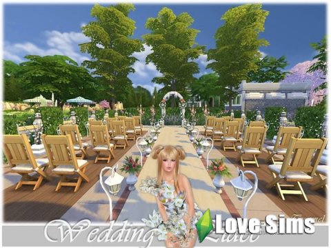 sims 4 свадебный участок