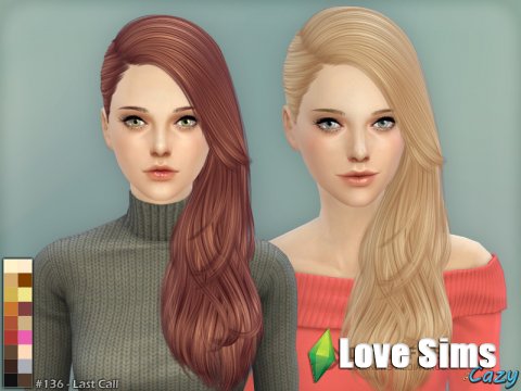 Last Call Hairstyle - Sims 4  Cazy