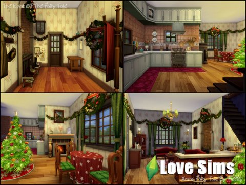 Рождественский дом для Sims 4