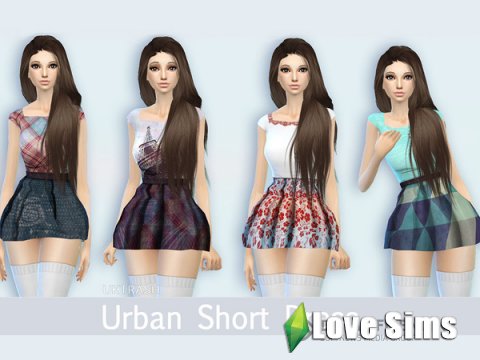 Mini платье Sims 4 от by UKTRASH