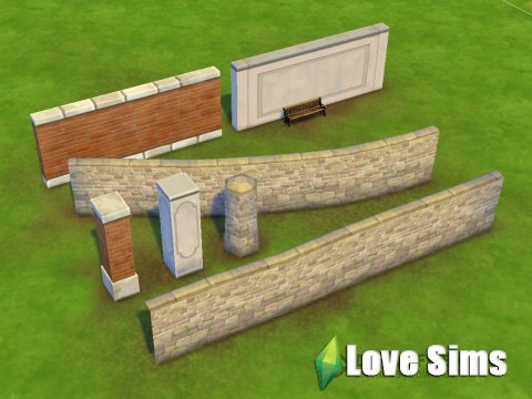 Стены для строительство в Sims 4