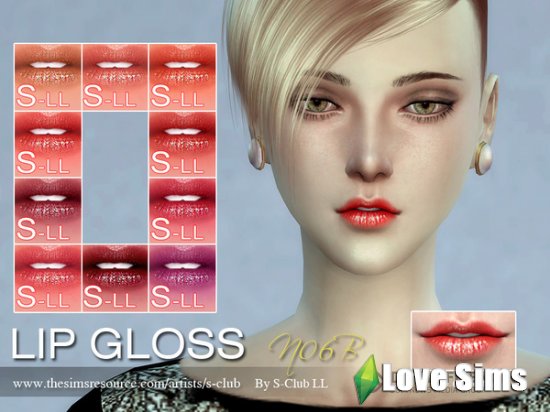 S-Club LL thesims4 Lipstick F06B