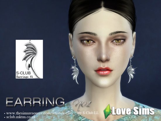 Серьги earring от S-Club