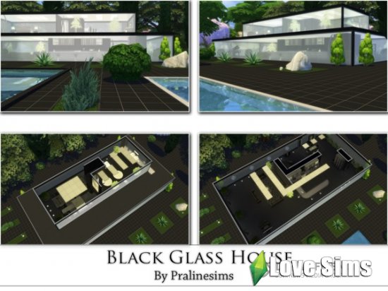 Дом Black Glass от Pralinesims