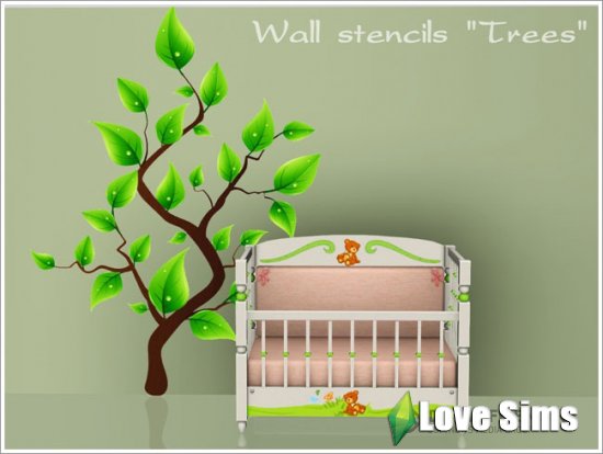 Wall stencils "Trees"