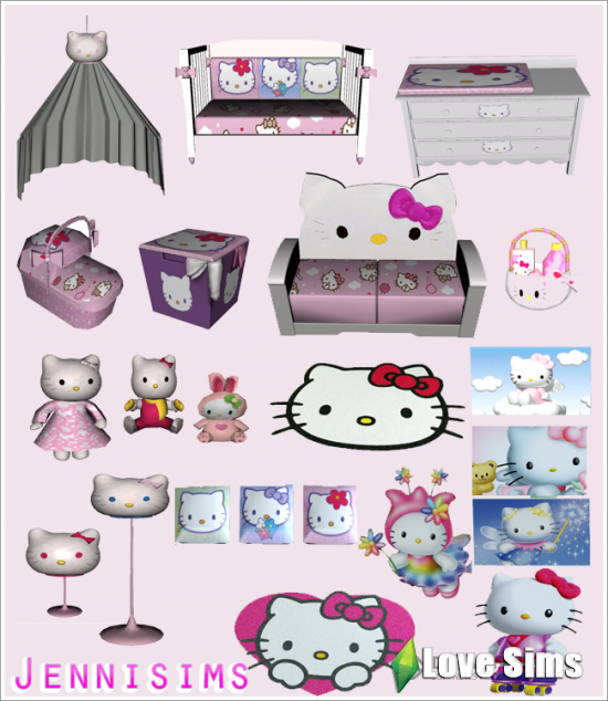 Мебель Hello Kitty от Jennisims