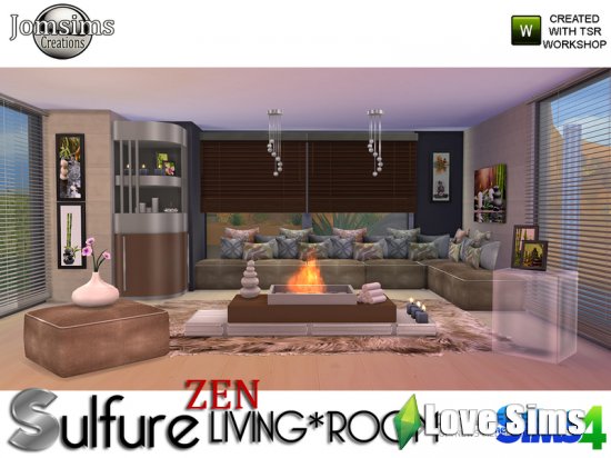 Sulfure zen living room от jomsims